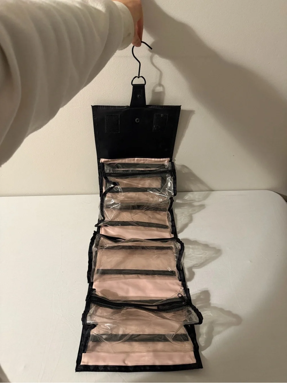 Mary Kay Roll Up Hanging Cosmetic Organizer with Hook